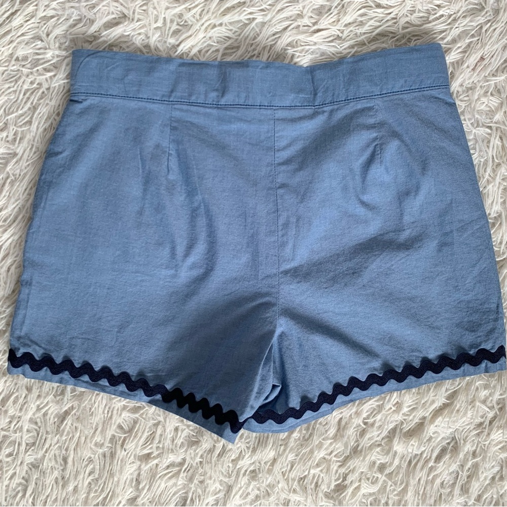 Janie and Jack Chambray Shorts Ric Rac Trim•NWT - Picture 4 of 6